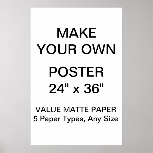 Póster Personalizado Poster personalizado de 24" x 36" (Frente)
