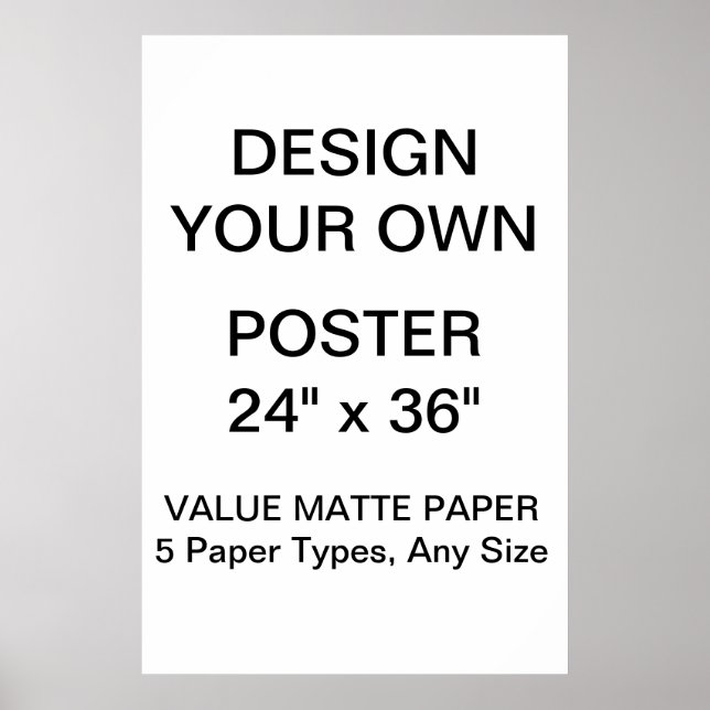 Póster Personalizado Poster personalizado de 24" x 36" (Frente)