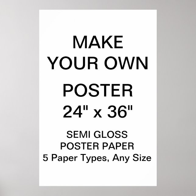 Póster Personalizado Poster semibrillante personalizado d (Frente)