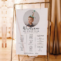 Personalizado Primer hito fotográfico de cumpleaño