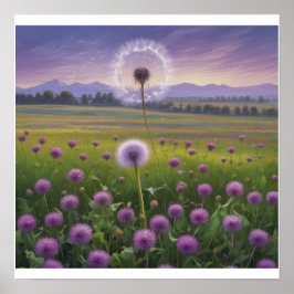 Póster Personalizado Purple Daffodils Wall Poster