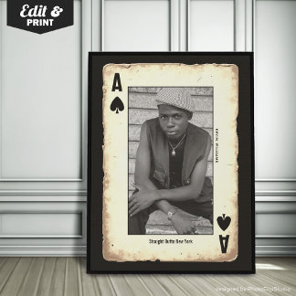 Póster Personalizado Rebel Teen Wall Art, Poker Straight 