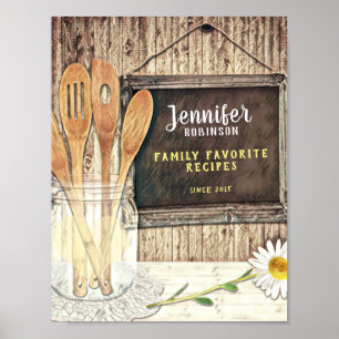 Póster Personalizado Recipe Binder Front Insert