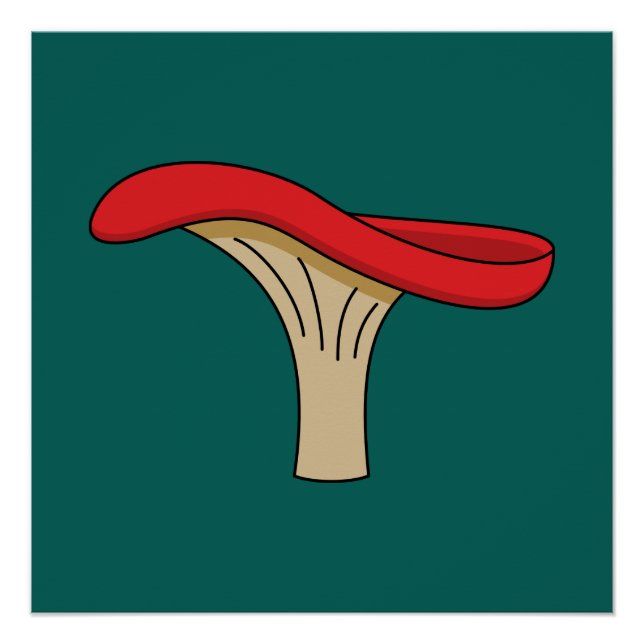 Póster Personalizado Red Mushroom (Anverso)