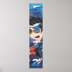 Póster Personalizado Rock Star Growth chart.