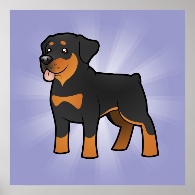 Póster Personalizado Rottweiler (Frente)