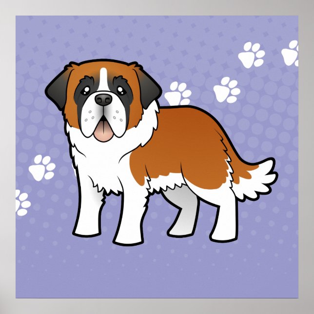 Póster Personalizado Saint Bernard (Frente)