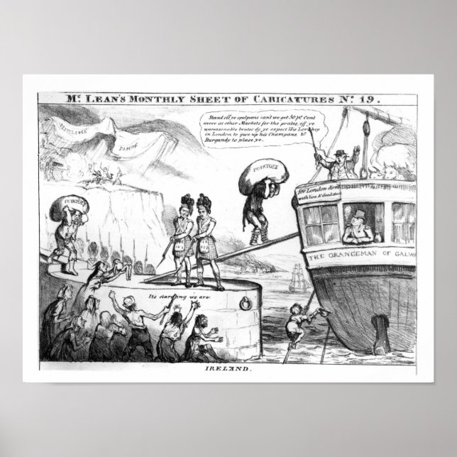 Póster Personalizado satírico sobre el estado de Irlanda (Frente)