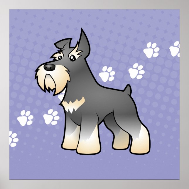 Póster Personalizado Schnauzer (Frente)
