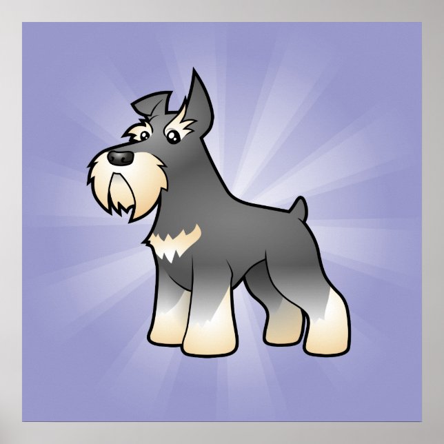 Póster Personalizado Schnauzer (Frente)