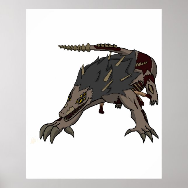 Póster Personalizado SCP-682 - Fundación SCP (Frente)