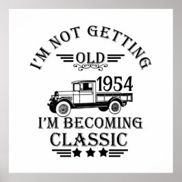 Póster Personalizado setenta años de 70 años