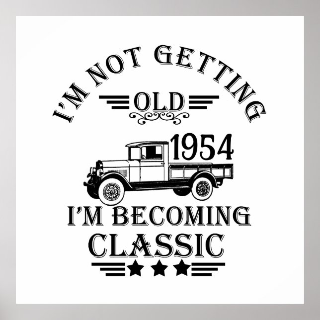 Póster Personalizado setenta años de 70 años (Frente)