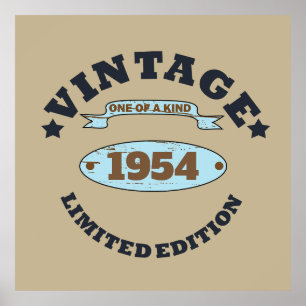 Póster Personalizado setenta años de 70 años