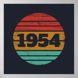 Póster Personalizado setenta cumpleaños 70 años vintage