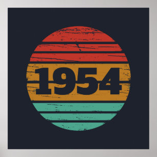Póster Personalizado setenta cumpleaños 70 años vintage