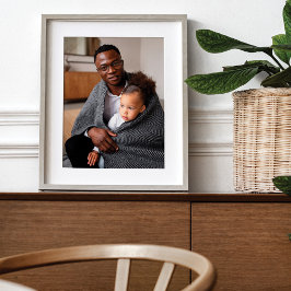 Póster Personalizado simple mínimo completo foto Keepsake