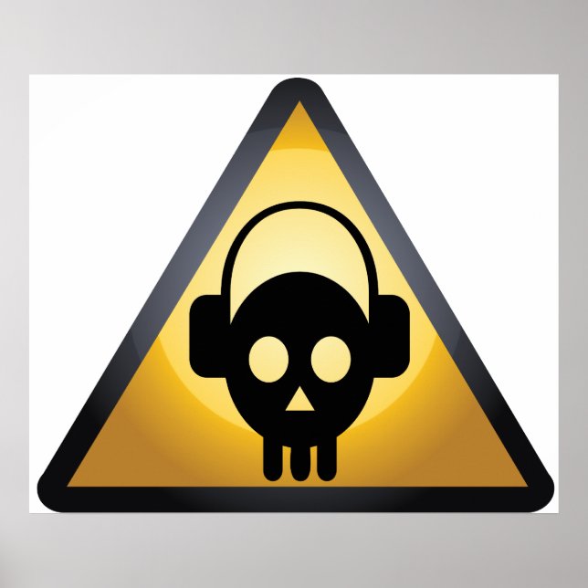 Póster Personalizado Skull DJ (Frente)