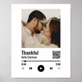 Póster Personalizado Spotify Pareja Fotos Aniversario de 