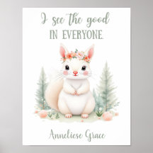 Personalizado Squirrel Chicas de Woodland Nursery 