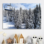 Póster Personalizado Sunny Snowy Mountain<br><div class="desc">Disfruta de este hermoso paisaje de nieve de invierno o sube tu foto y crea tu poster de fotos personalizado. Puede TRANSFERIR este DISEÑO a otros productos de Zazzle y ajustarlo para que se ajuste a la mayoría de los artículos de Zazzle. También puede hacer clic en el botón PERSONALIZAR...</div>