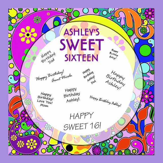 Póster Personalizado Sweet 16 Partido de Cumpleaños Keeps (Subido por el creador)