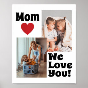Póster Personalizado Te Ama Foto De Mamá - Personaliza Co