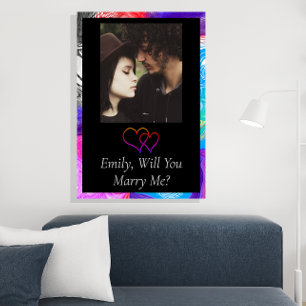 Póster Personalizado ¿Te Casarás Conmigo?