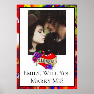 Póster Personalizado ¿Te Casarás Conmigo?