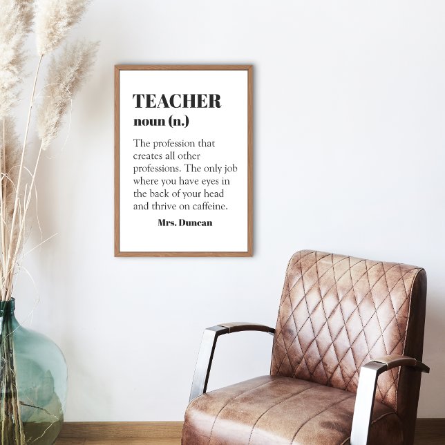 Póster Personalizado Teacher Definición de regalo de Año  (Subido por el creador)