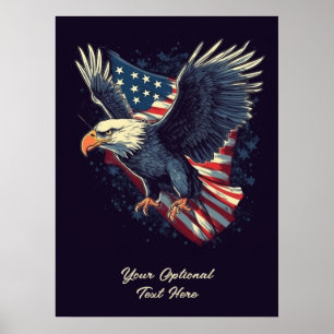 Póster Personalizado Text American Eagle