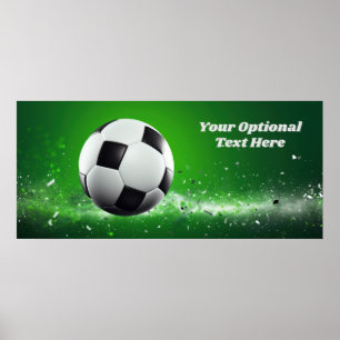 Póster Personalizado Text Soccer Ball