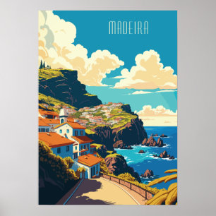 Póster Personalizado Texto Madeira Portugal