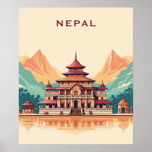 Póster Personalizado Texto Nepal
