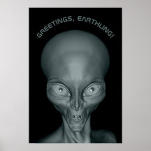 Personalizado texto OVNI poster de Alien
