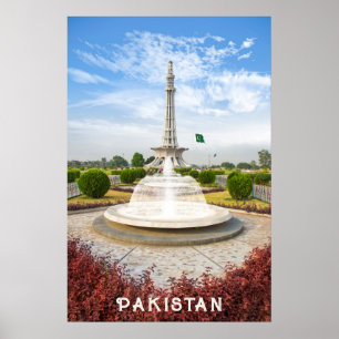 Póster Personalizado Texto Pakistán