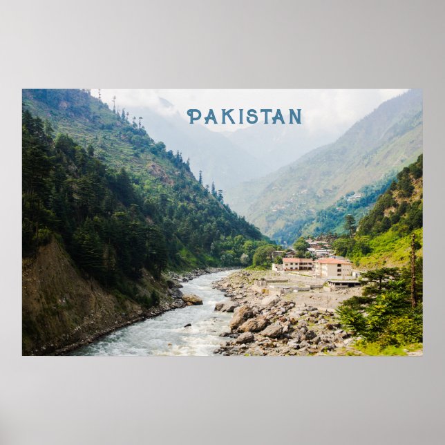 Póster Personalizado Texto Pakistán (Frente)