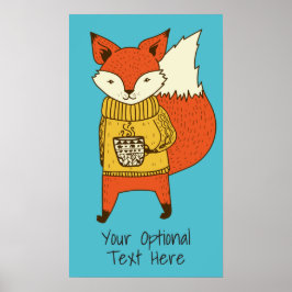 Póster Personalizado texto poster de Ilustracion Fox
