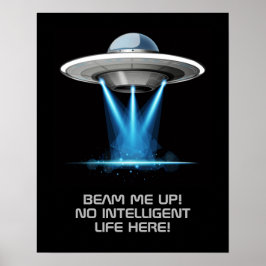 Póster Personalizado texto poster de la nave espacial OVN