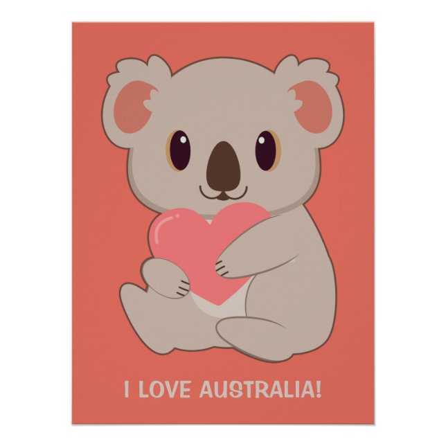 Póster Personalizado Textos Amar Koala (Anverso)