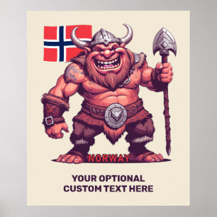 Póster Personalizado Textos Troll noruego