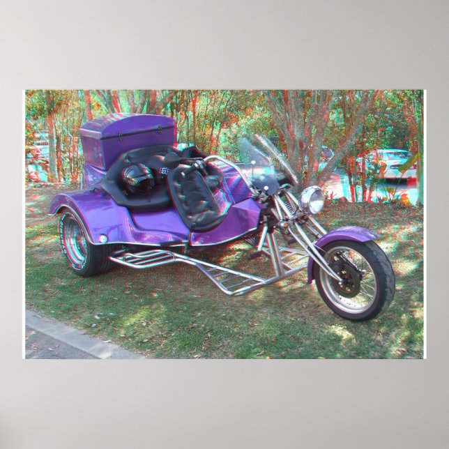 Póster Personalizado Trike 3D Anaglyph Photo Poster (Frente)