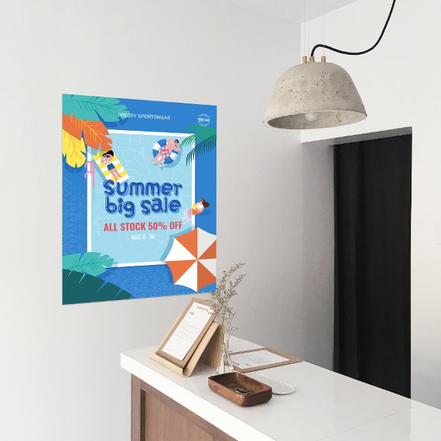 Póster personalizado Tropical Summer Big Sale anuncios de (Subido por el creador)