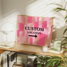 Póster Personalizado Ubicación Rótulo Preppy Dormitorio D