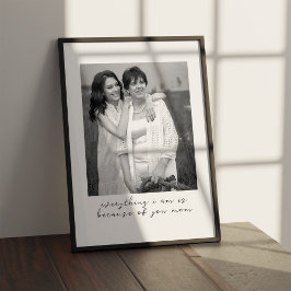 Póster Personalizado único regalo de fotos en blanco y ne