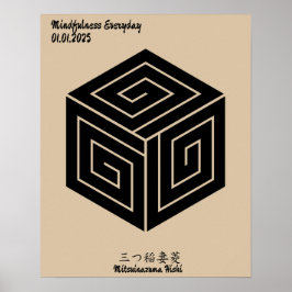 Póster Personalizado Vintage Minimalista japonés