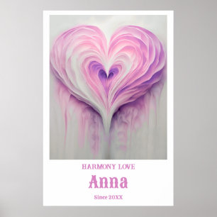 Póster Personalizado Wall Art con nombre y fecha especial