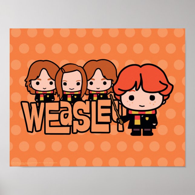 Póster Personalizado Weasley Siblilings Gráfico (Frente)