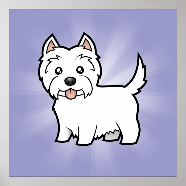 Póster Personalizado West Highland White Terrier (Frente)