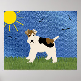 Póster Personalizado Wire Fox Terrier